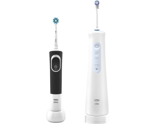 Электрическая зубная щетка Oral-B Aquacare 4 MDH20.016.2 + Vitality Pro Cross Action D100.413.1