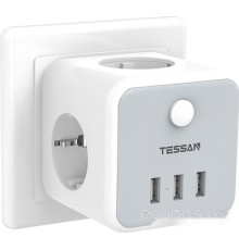 Сетевой фильтр Tessan TS-301-DE (серый)