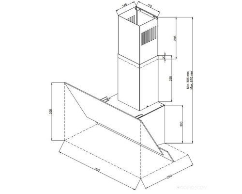 Вытяжка Weissgauff WGH 5035 TOUCH WHITE GLASS