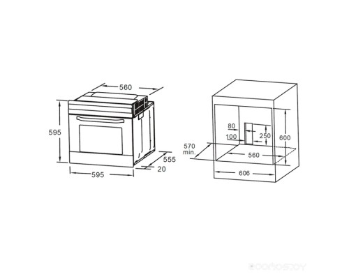 Духовой шкаф Maunfeld MEOC708PW