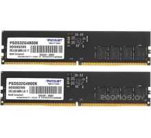 Модуль памяти Patriot Signature Line 2x16ГБ DDR5 4800 МГц PSD532G4800K