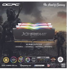 Модуль памяти OCPC X3 RGB Black 2x32ГБ DDR4 3200 МГц MMX3A2K64GD432C16