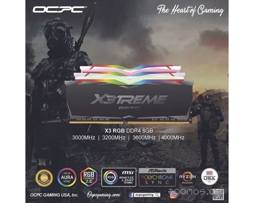 Модуль памяти OCPC X3 RGB Black 2x8ГБ DDR4 3200 МГц MMX3A2K16GD432C16