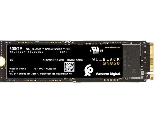 SSD Western Digital Black SN850 NVMe 500GB WDBAPY5000ANC