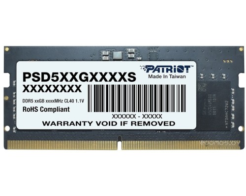 Модуль памяти Patriot Signature Line 16ГБ DDR5 4800 МГц PSD516G480081S