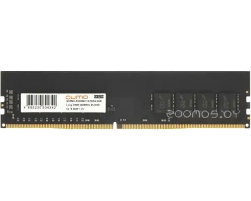 Модуль памяти Qumo 8ГБ DDR4 2666 МГц QUM4U-8G2666C19