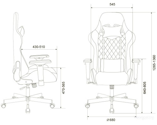 Офисное кресло Knight Viking 7 Fabric (серый)