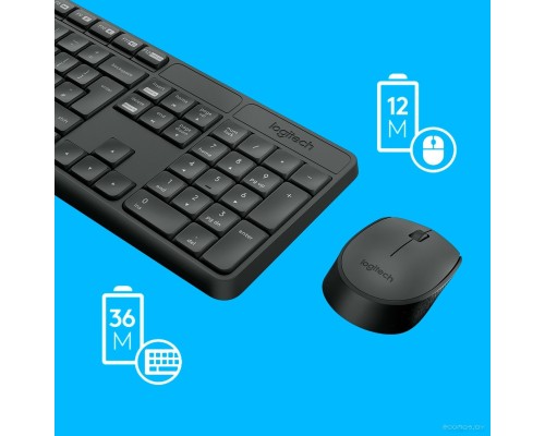 Клавиатура + мышь Logitech MK235 Wireless Keyboard and Mouse [920-007948]