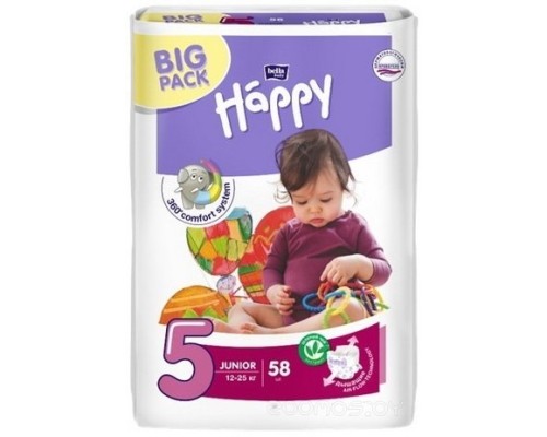 Подгузники Bella Happy Junior 5 58 шт.