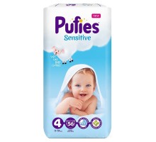 Подгузники Pufies Sensitive Maxi 9-14кг (56шт)