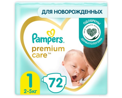 Подгузники Pampers Premium Care 1 Newborn (66 шт)