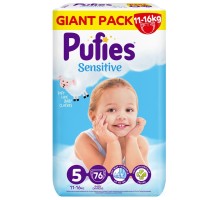 Подгузники Pufies Sensitive Junior 11-16кг (76шт)