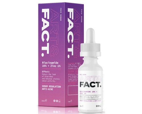 Сыворотка Art&Fact Сыворотка для лица с цинком и ниацинамидом niacinamide 10% + zinc 1%