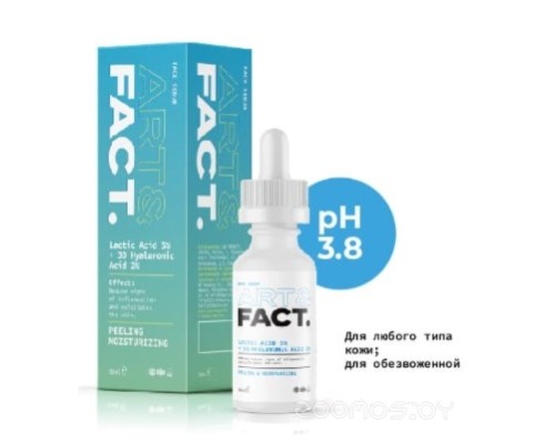 Сыворотка Art&Fact Сыворотка пилинг для лица с молочной кислотой lactic acid 5% + 3d hyaluronic acid 2%