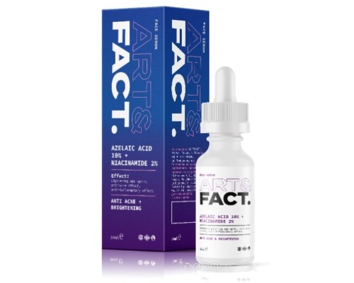 Сыворотка Art&Fact Azelaic Acid 10% + Niacinamide 2% Противовоспалительная (30мл)