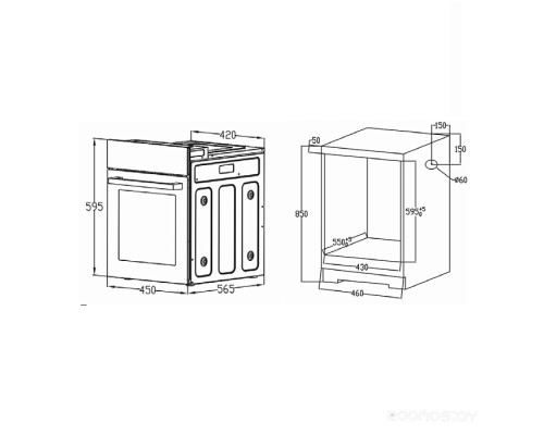 Духовой шкаф Evelux EO 420 PB