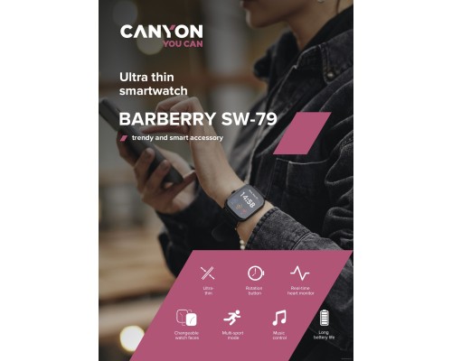 Умные часы Canyon Barberry SW-79 (черный)