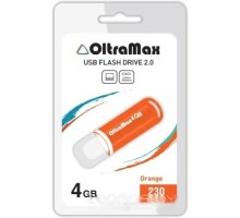 USB Flash OltraMax  230 4GB (оранжевый) [OM-4GB-230-Orange]