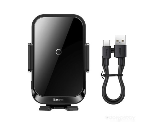 Держатель для смартфона Baseus Halo Electric Wireless Charging Car Mount 15W SUDD000001 (черный)