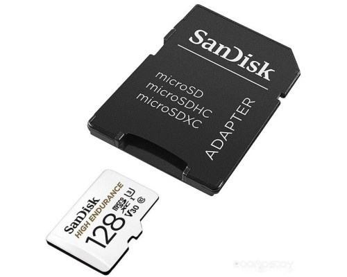 Карта памяти SanDisk High Endurance microSDXC SDSQQNR-128G-GN6IA 128GB (с адаптером)