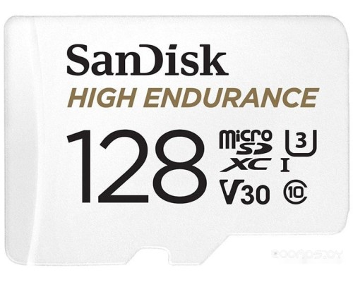 Карта памяти SanDisk High Endurance microSDXC SDSQQNR-128G-GN6IA 128GB (с адаптером)