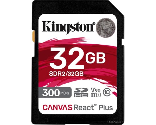 Карта памяти Kingston Canvas React Plus SDHC 32GB