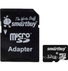 Карта памяти SmartBuy microSDHC Class 10 32GB (SB32GBSDCL10-01)