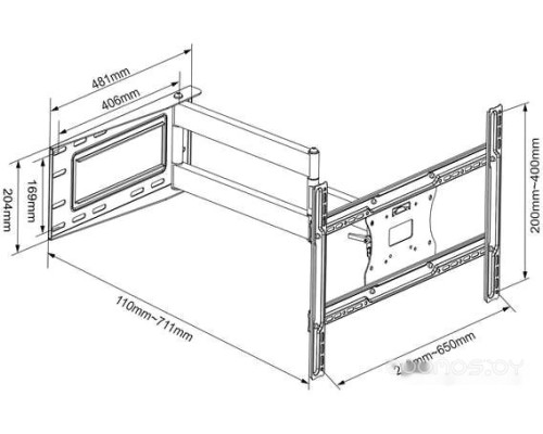 Кронштейн Onkron M7L (черный)