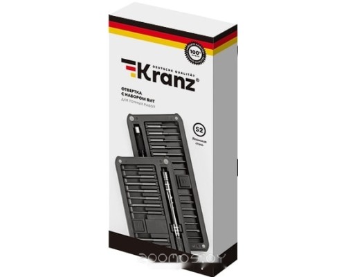 Набор отвертка с битами Kranz KR-12-4752 (30 предметов)