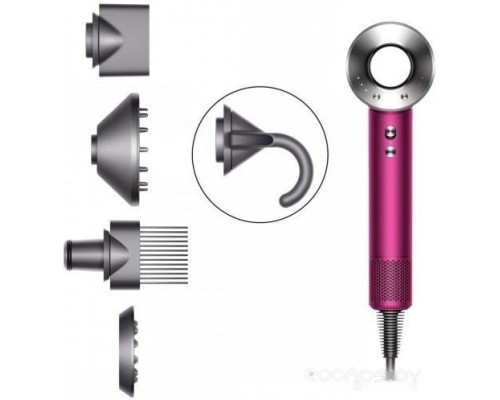 Фен Dyson HD07 Supersonic 390244-01 (фуксия/никель)