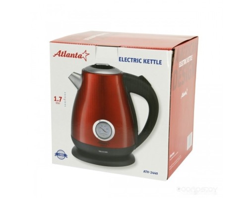 Электрический чайник Atlanta ATH-2440 (красный)