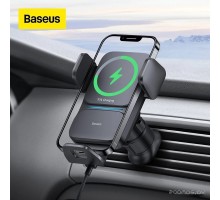 Держатель для смартфона Baseus Wisdom Auto Alignment Car Mount Wireless Charger CGZX000001