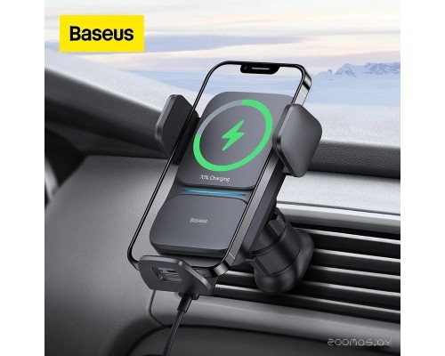 Держатель для смартфона Baseus Wisdom Auto Alignment Car Mount Wireless Charger CGZX000001