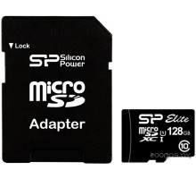 Карта памяти Silicon Power microSDXC Elite UHS-1 (Class 10) 128GB (SP128GBSTXBU1V10SP)