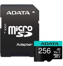 Карта памяти A-Data Premier Pro AUSDX256GUI3V30SA2-RA1 microSDXC 256GB (с адаптером)