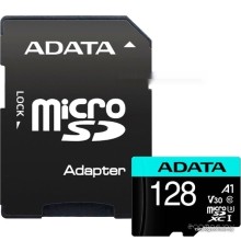 Карта памяти A-Data Premier Pro AUSDX128GUI3V30SA2-RA1 microSDXC 128GB (с адаптером)