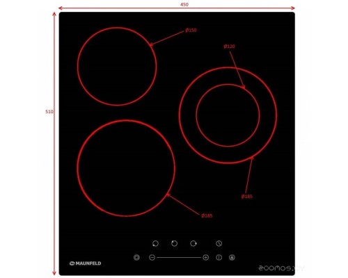 Варочная панель Maunfeld CVCE453DBK