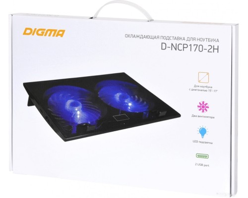 Подставка для ноутбука DIGMA D-NCP170-2H