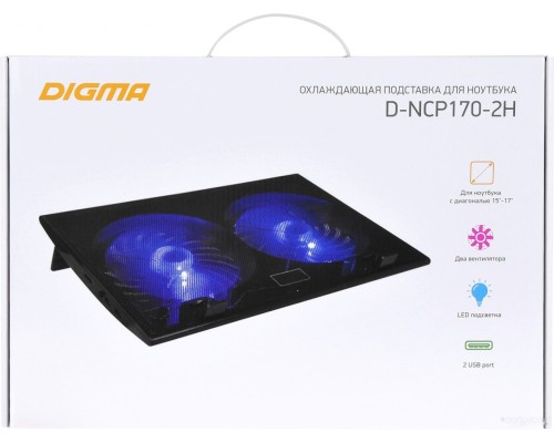 Подставка для ноутбука DIGMA D-NCP170-2H