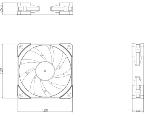 Вентилятор для корпуса Thermalright TL-C12L [4pin/12V] X1