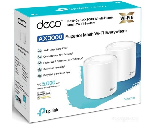 Беспроводной маршрутизатор TP-Link Deco X60 V2 (2 шт.)