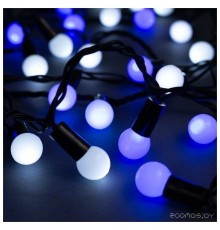 Новогодняя гирлянда Luazon Метраж Шарики Led-100 (10 м, белый/синий) [1080045]