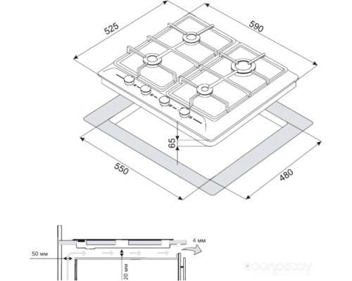 Варочная панель ZorG Technology BP5 FD IX