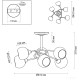 Люстра средней высоты Lumion Comfi 4537/6C