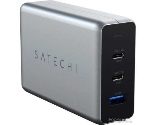 Сетевое зарядное Satechi 100W Type-C PD Compact GAN Charger (европейская вилка)