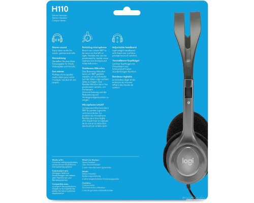 Наушники Logitech Stereo Headset H110