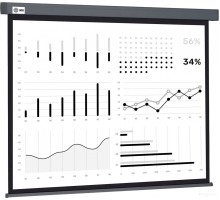 Проекционный экран Cactus Wallscreen 180x180 CS-PSW-180X180-SG