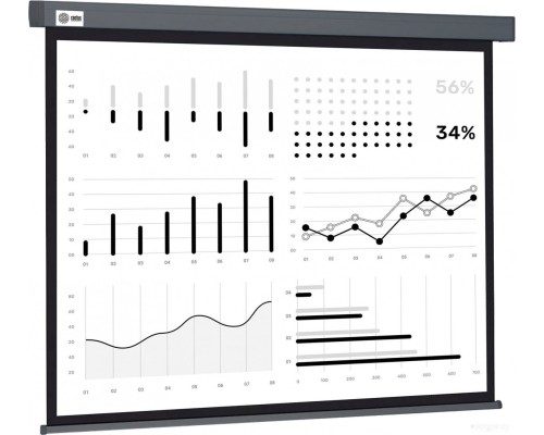 Проекционный экран Cactus Wallscreen 180x180 CS-PSW-180X180-SG