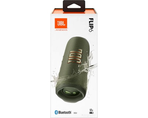 Портативная акустика JBL Flip 6 (зеленый)