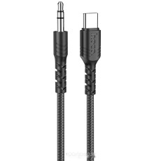 Кабель Hoco UPA17 USB Type-C - Jack 3.5 (1 м, черный)